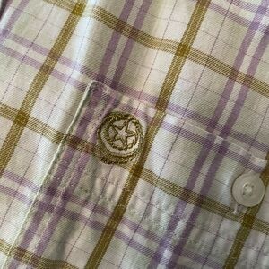 GEORGE STRAIT BY WRANGLER MEN'S PLAID PRINT LONG SLEEVE BUTTON-DOWN